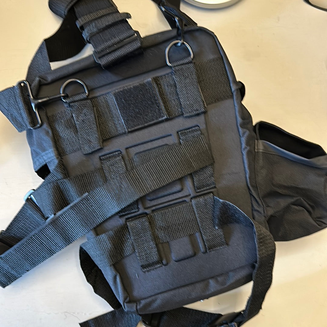Tactical Gas Mask Pouch, Drop Leg or Shoulder Strap