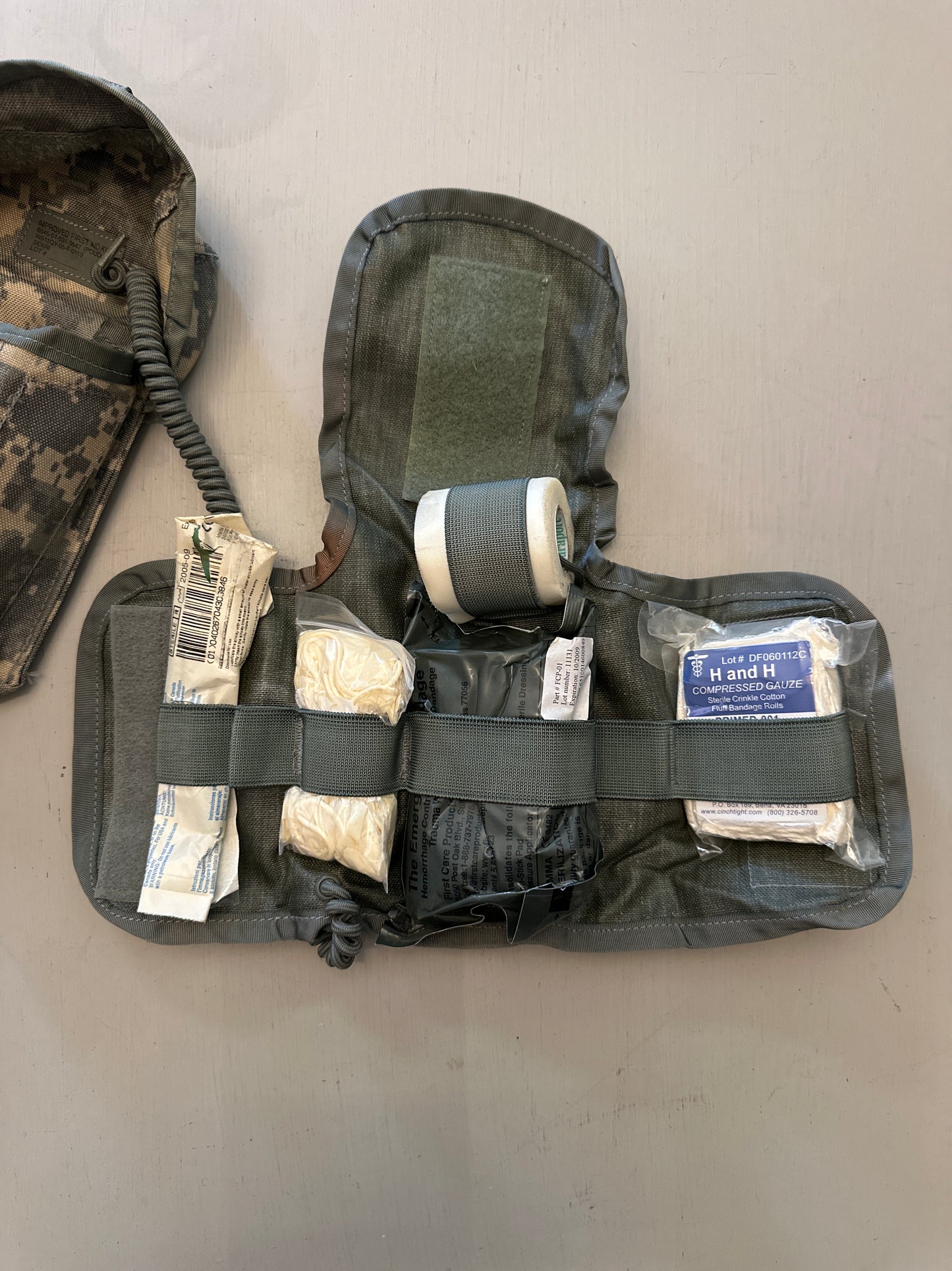 Military Surplus, Improved IFAK, ACU, 1001