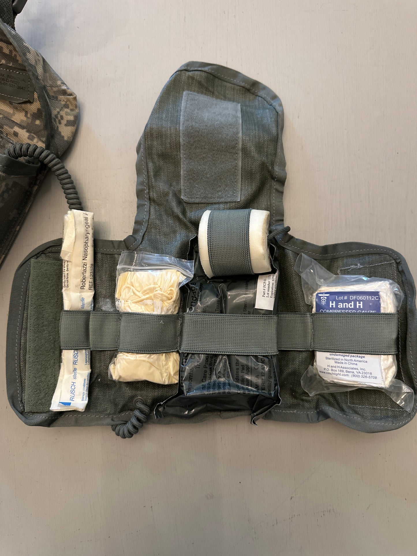Military Surplus, Improved IFAK, ACU, 1002