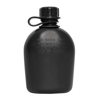 1 Qt plastic canteen, black
