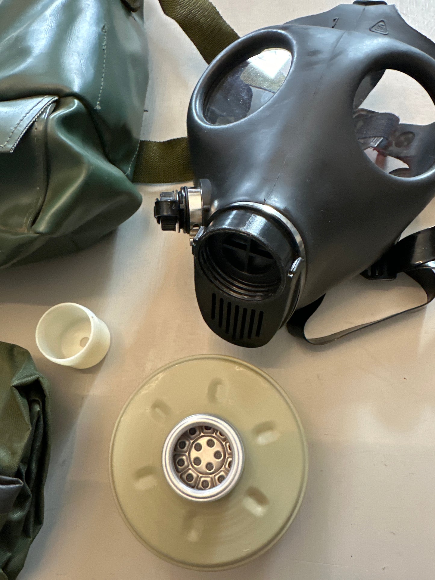 Military Surplus Gas mask, filter and bag