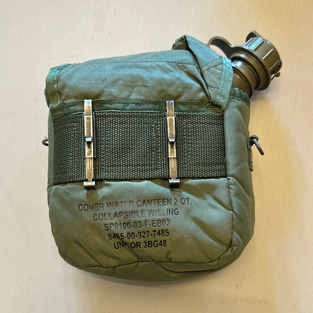 2 QT Canteen and Cover/Pouch, US Military Surplus