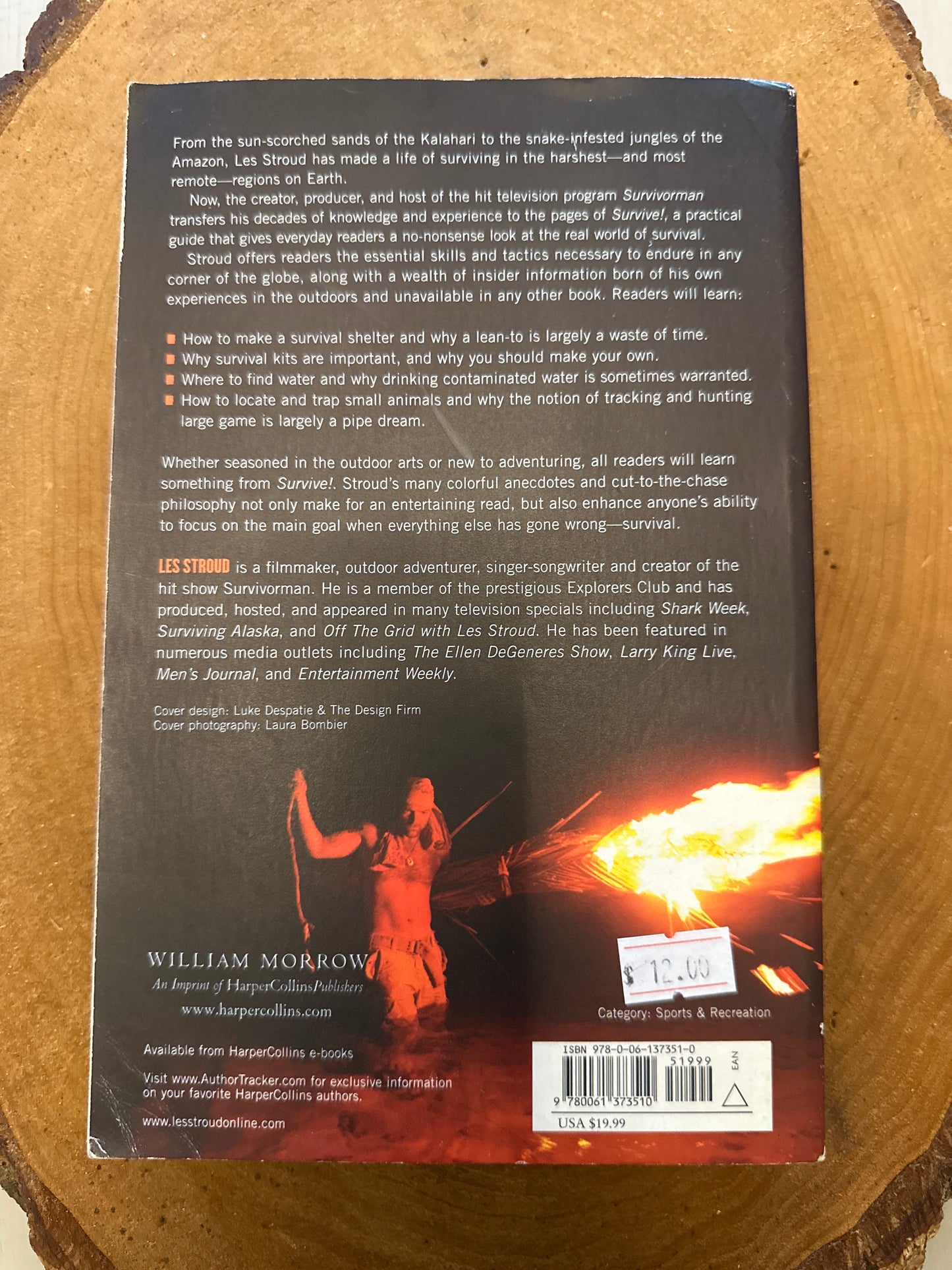 Les Stroud Survive! Used paperback book