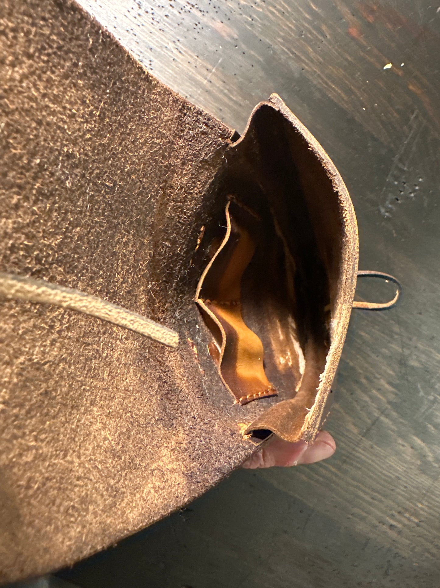 Possibles Pouch, veg tanned leather