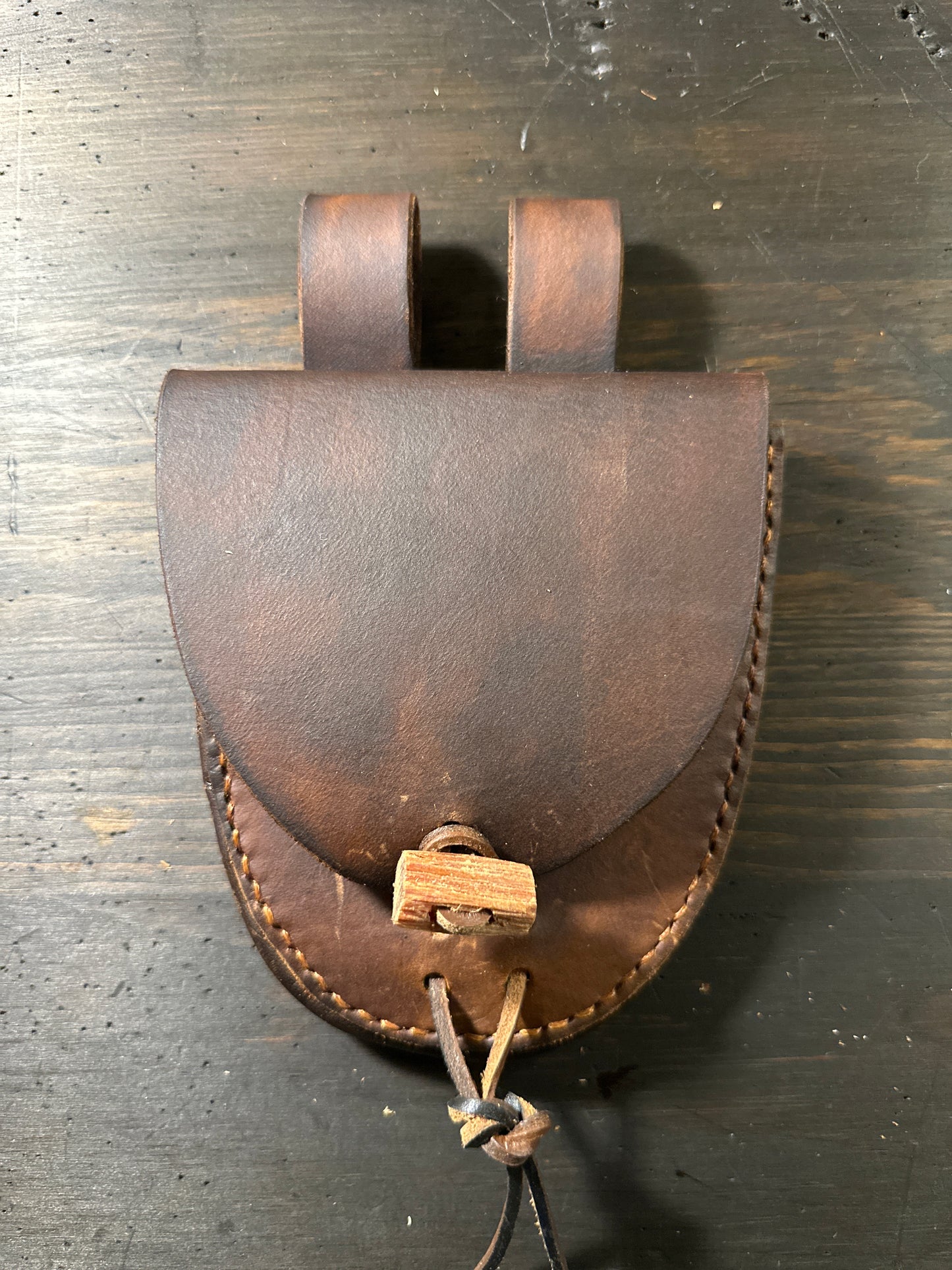 Possibles Pouch, veg tanned leather