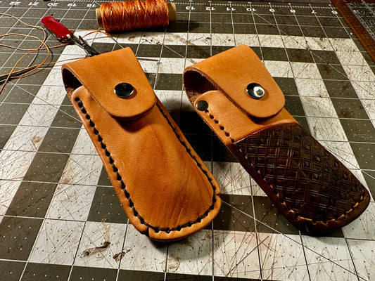 Hobby Lobby Leathework, Folding Knife Sheath, natural no design