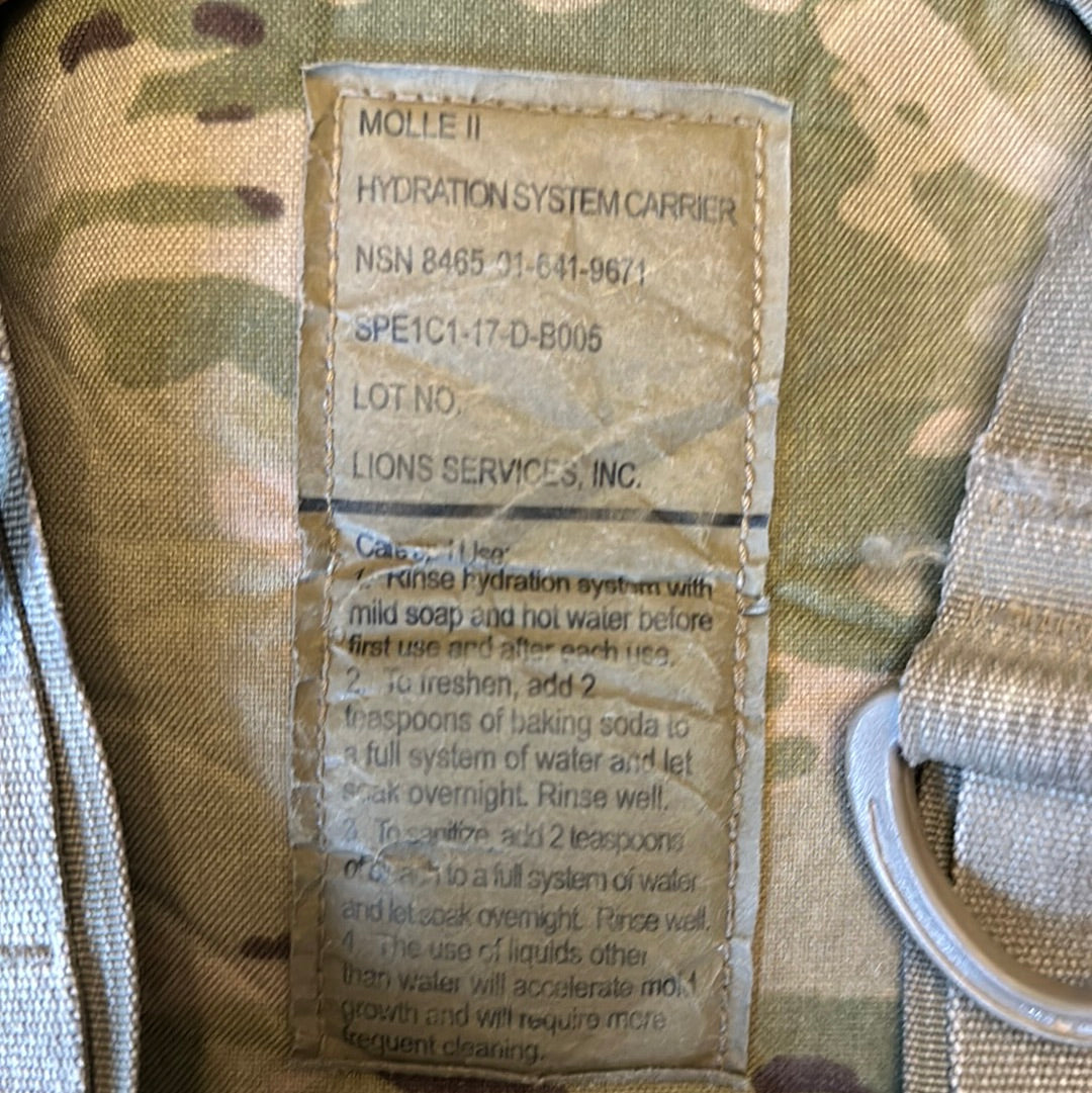 Hydration Pack, Multicam, used, military surplus