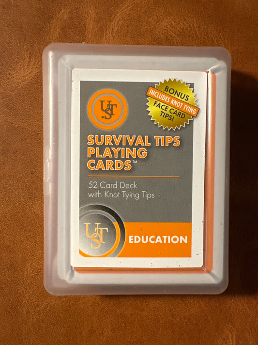 UST Survival Tips playing cards