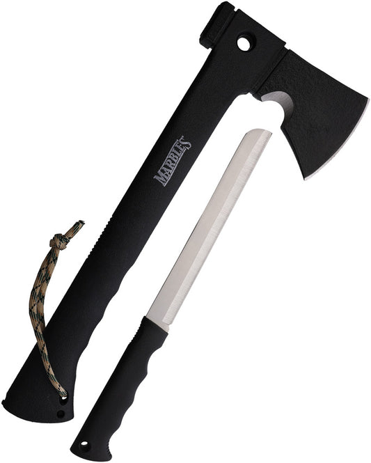 MARBLES Camp Axe, Knife, Sheath, and Ferro Rod